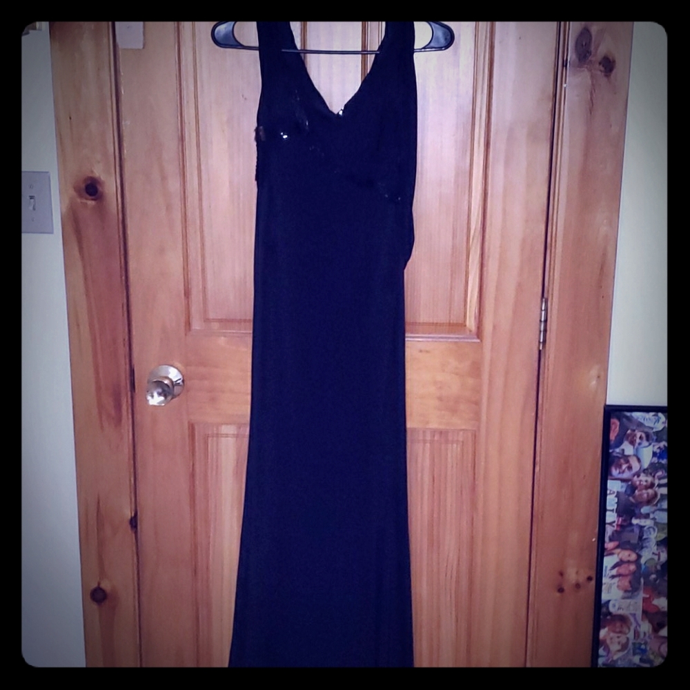 Black lace dress